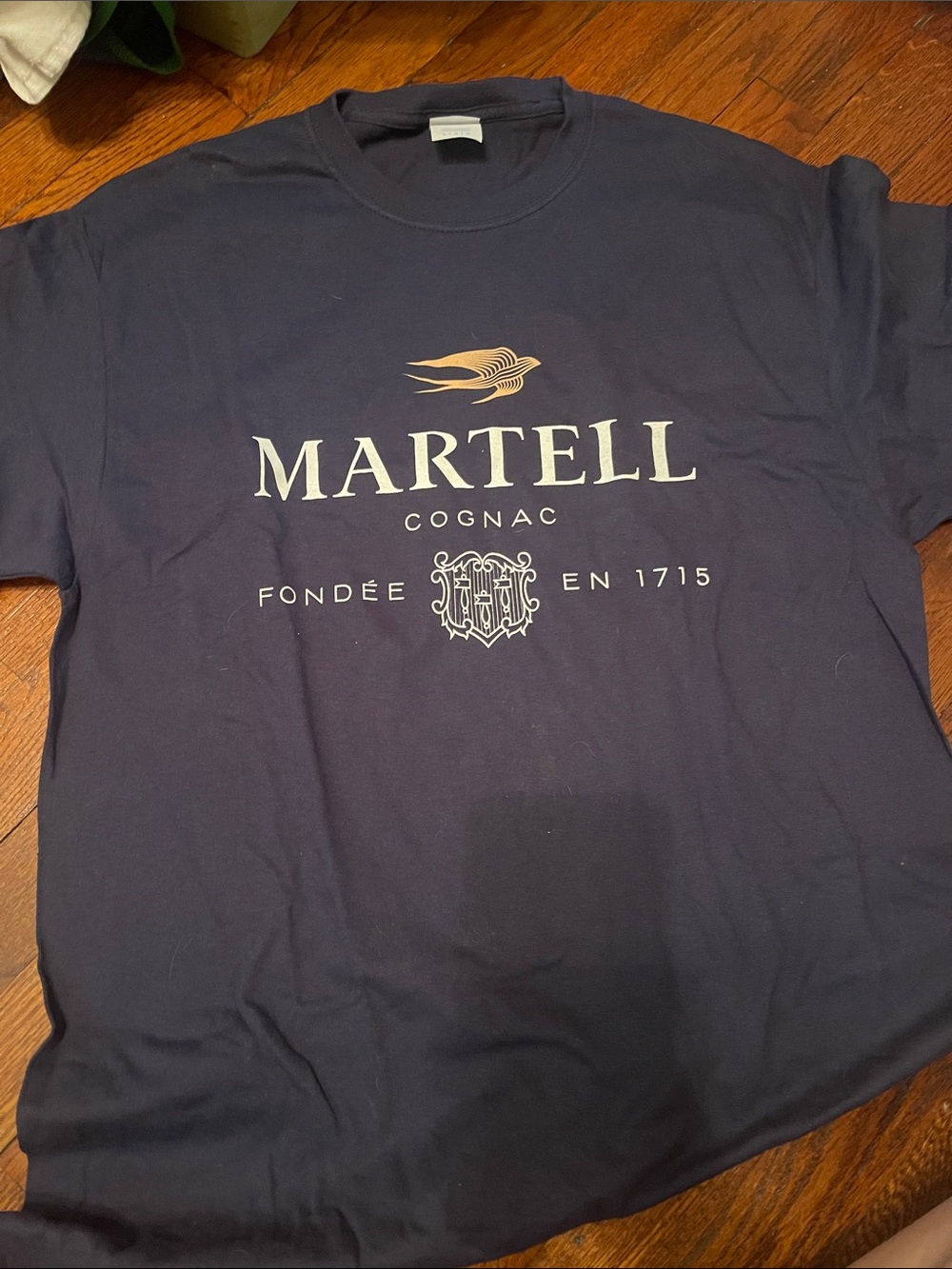 Martell Cognac Men's Navy Logo T-Shirt